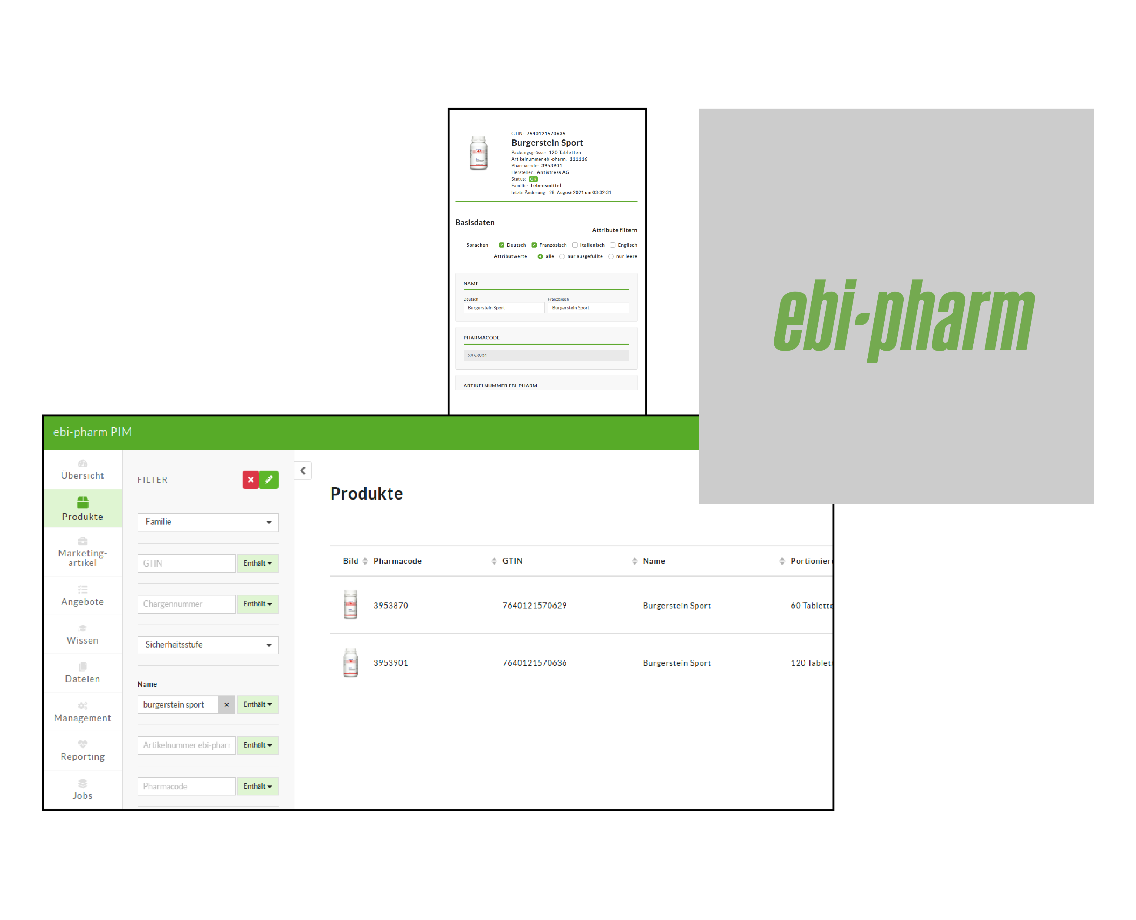 Visual zur Referenz PIM für Lebensmittel, Kosmetik & Arzneimittel