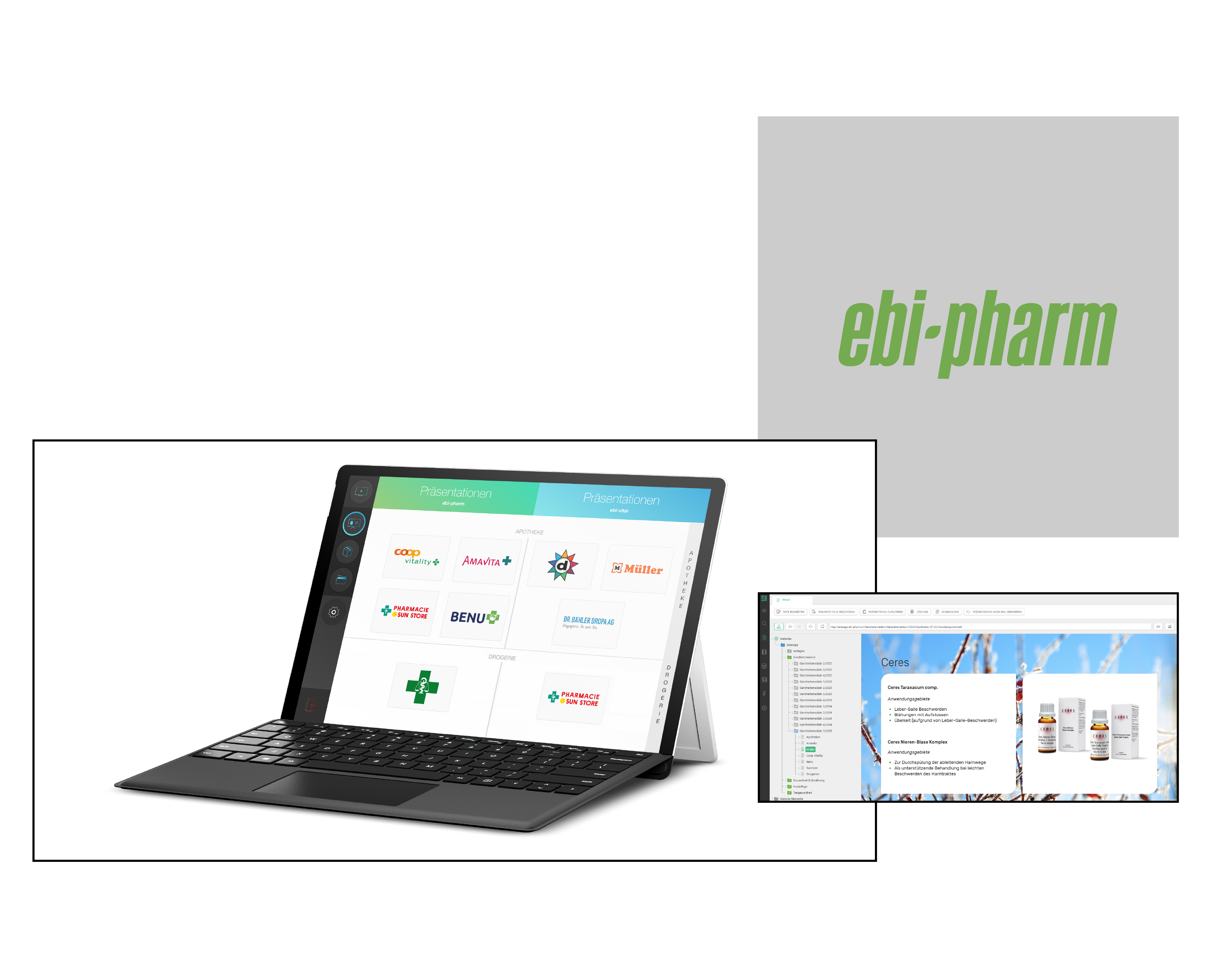 Visual zur Referenz Sales App für Aussendienst und Pharmareferenten